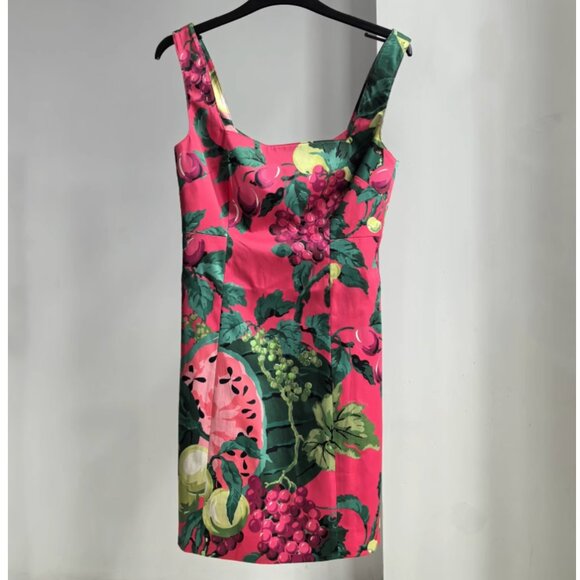 Cara Cara Anna Mini Dress 2/6/8 Summer Nectar Pink Green Cotto Hot Summer - Picture 7 of 9